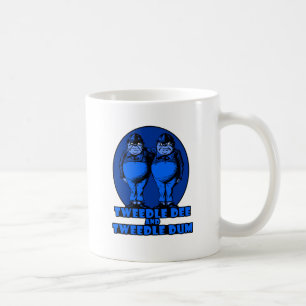 Tweedle Dee en Tweedle Dum Logo Blue Koffiemok