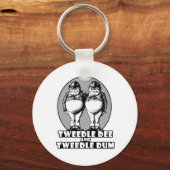 Tweedle Dee en Tweedle Dum Logo Sleutelhanger (Voorkant)
