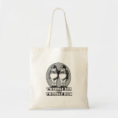 Tweedle Dee en Tweedle Dum Logo Tote Bag (Voorkant)