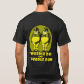 Tweedle Dee en Tweedle Dum Logo Yellow T-shirt (Achterkant)