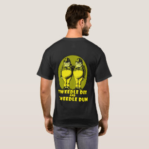 Tweedle Dee en Tweedle Dum Logo Yellow T-shirt