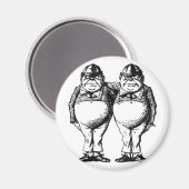 Tweedle Dee en Tweedle Dum Magneet (Voorkant / Achterkant)