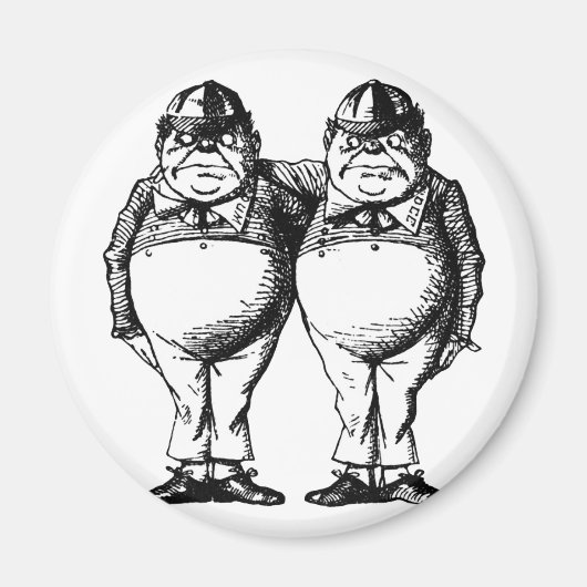 Tweedle Dee en Tweedle Dum Magneet (Voorkant)
