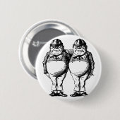 Tweedle Dee en Tweedle Dum Ronde Button 5,7 Cm (Voorkant /achterkant)