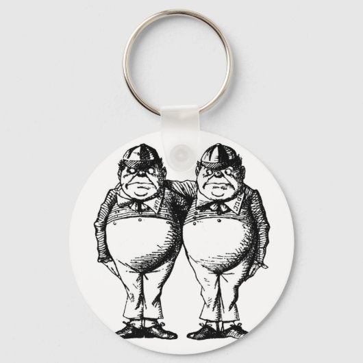 Tweedle Dee en Tweedle Dum Sleutelhanger (Voorkant)