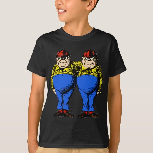 Tweedle Dee en Tweedle Dum T-shirt (Voorkant)