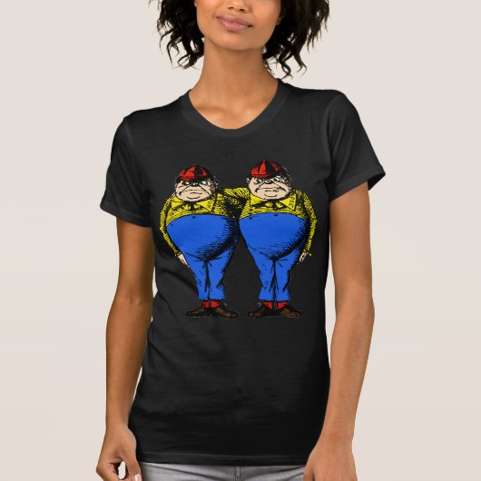 Tweedle Dee en Tweedle Dum T-shirt (Voorkant)