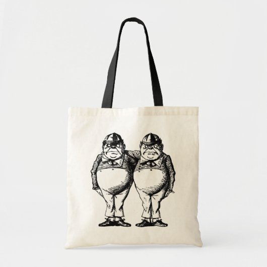 Tweedle Dee en Tweedle Dum Tote Bag (Voorkant)