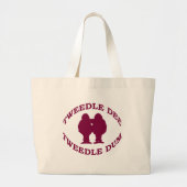 Tweedle Dee & Tweedle Dum Grote Tote Bag (Voorkant)