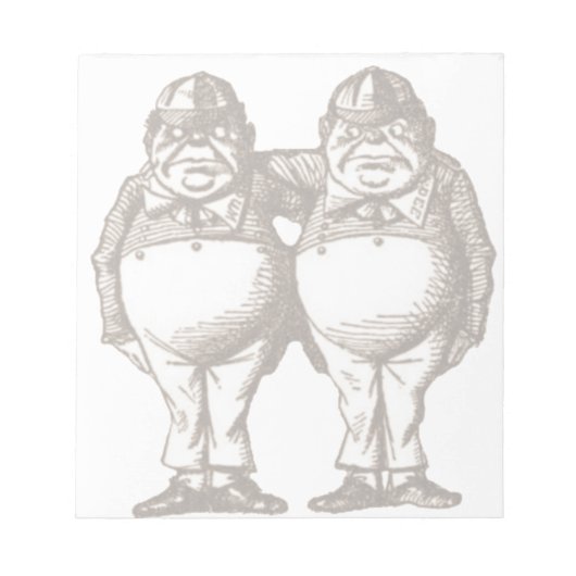 Tweedle Dee & Tweedle Dum Notitieblok (Voorkant)