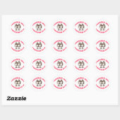 Tweedle Dee & Tweedle Dum Ronde Sticker (Vel)