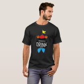Tweedle Drink de beste voor drinker T-shirt (Voorkant volledig)