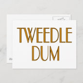 Tweedle Dum Briefkaart (Voorkant / Achterkant)