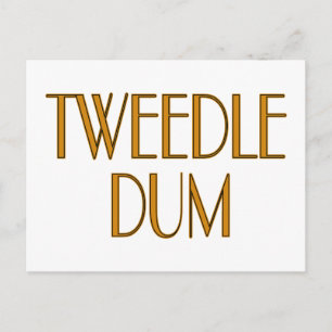 Tweedle Dum Briefkaart
