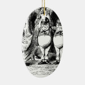 Tweedle Dum en Tweedle Dee Keramisch Ornament (Rechts)