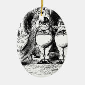 Tweedle Dum en Tweedle Dee Keramisch Ornament (Voorkant)