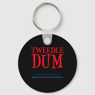 Tweedle Dum I'm With Dee - Het luie stel Halloween Sleutelhanger