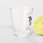 TWEEDLE DUM vrijgezellenfeest argyle diamant Shot Glas (Links)