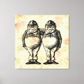 Tweedledee en Tweedledum Alice in Wonderland Canvas Afdruk (Voorkant)