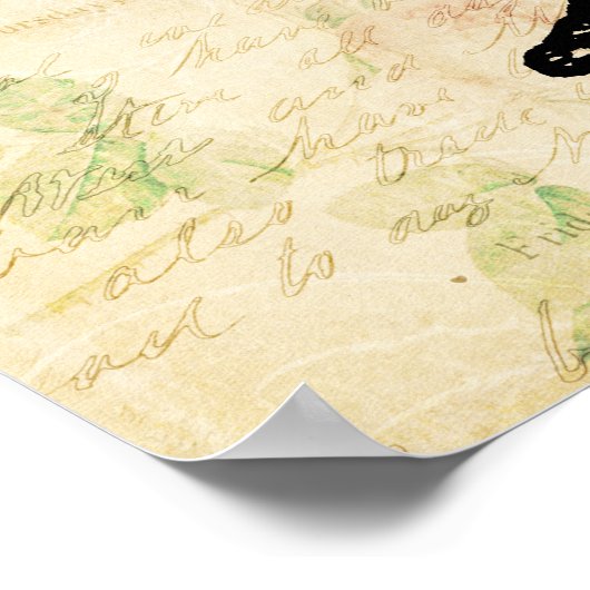 Tweedledee en Tweedledum Alice in Wonderland Poster (Hoek)