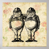 Tweedledee en Tweedledum Alice in Wonderland Poster (Voorkant)