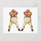 TWEEDLEDEE EN TWEEDLEDUM IN WONDERLAND BRIEFKAART (Voorkant)