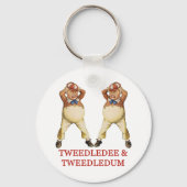 TWEEDLEDEE EN TWEEDLEDUM IN WONDERLAND SLEUTELHANGER (Voorkant)