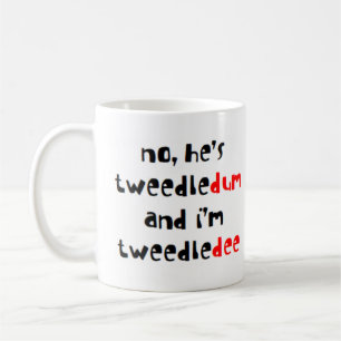 tweedledee en tweedledum koffiemok
