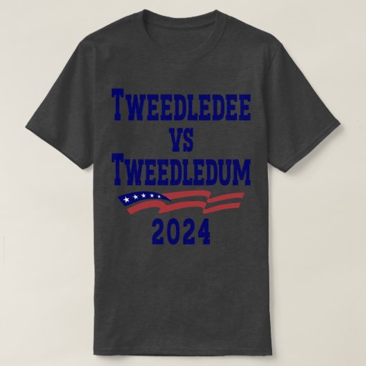 Tweedledee VS Tweedledum 2024 1 T-shirt (Design voorkant)