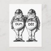 Tweedledum en Tweedledee Briefkaart (Voorkant)