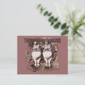 Tweedledum en Tweedledee Carnivale Style Briefkaart (Staand voorkant)
