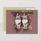 Tweedledum en Tweedledee Carnivale Style Briefkaart (Voorkant / Achterkant)