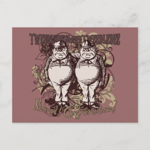 Tweedledum en Tweedledee Carnivale Style Briefkaart