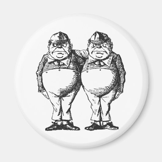 Tweedledum en Tweedledee Magneet (Voorkant)