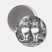 Tweedledum en Tweedledee Magneet (Voorkant / Achterkant)