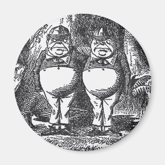 Tweedledum en Tweedledee Magneet (Voorkant)