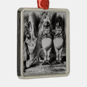 Tweedledum en Tweedledee Metalen Ornament (Rechts)