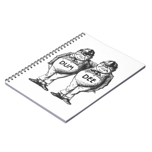 Tweedledum en Tweedledee Notitieboek (Linkerzijde)