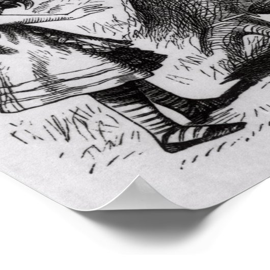 Tweedledum en Tweedledee Poster (Hoek)