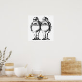 Tweedledum en Tweedledee Poster (Keuken)