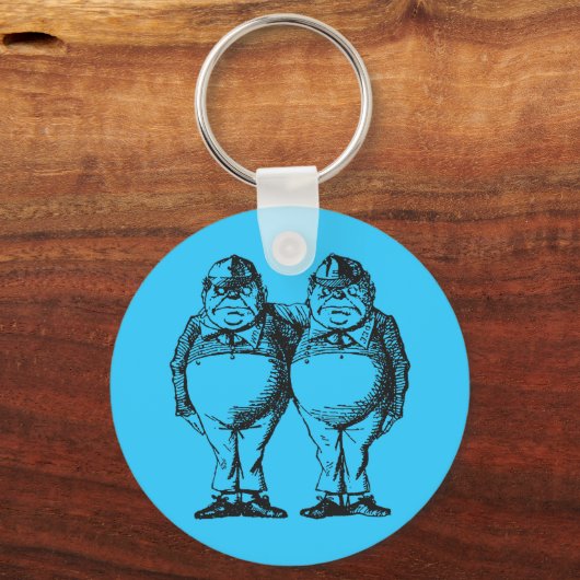 Tweedledum en Tweedledee Sleutelhanger (Voorkant)