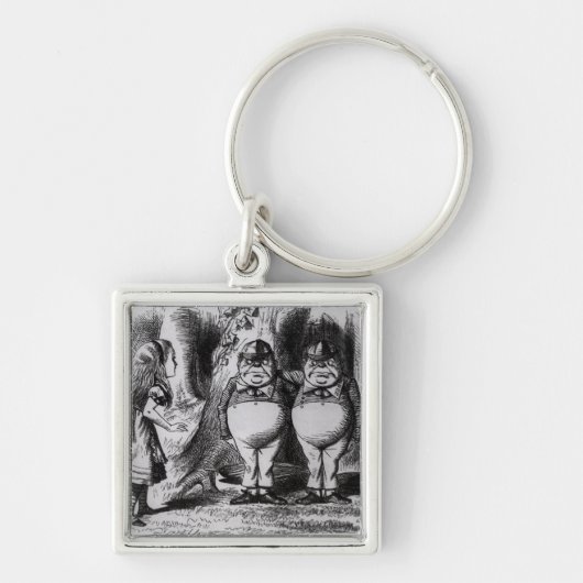 Tweedledum en Tweedledee Sleutelhanger (Voorkant)