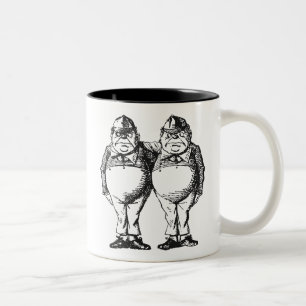 Tweedledum en Tweedledee Tweekleurige Koffiemok