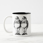 Tweedledum en Tweedledee Tweekleurige Koffiemok (Links)