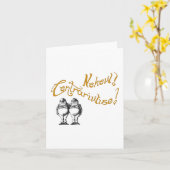 Tweedledum & Tweedledee Quote met Afbeelding Kaart (Gele Bloem)