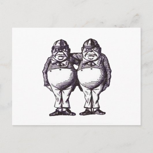 Tweedles Briefkaart (Voorkant)