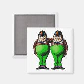 Tweedles Dum & Dee Magneet (Voorkant / Achterkant)