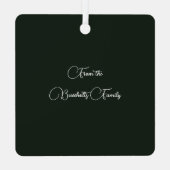 Tweedside Modern Original Scottish Tartan Metalen Ornament (Achterkant)