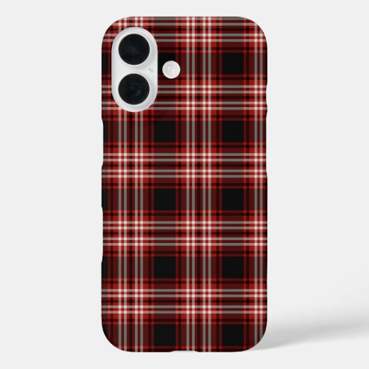 Tweedside Tartan Red en Black Pset Case-Mate iPhone Case (Achterkant)