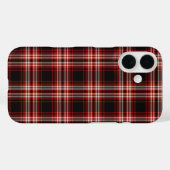 Tweedside Tartan Red en Black Pset Case-Mate iPhone Case (Achterkant (horizontaal))